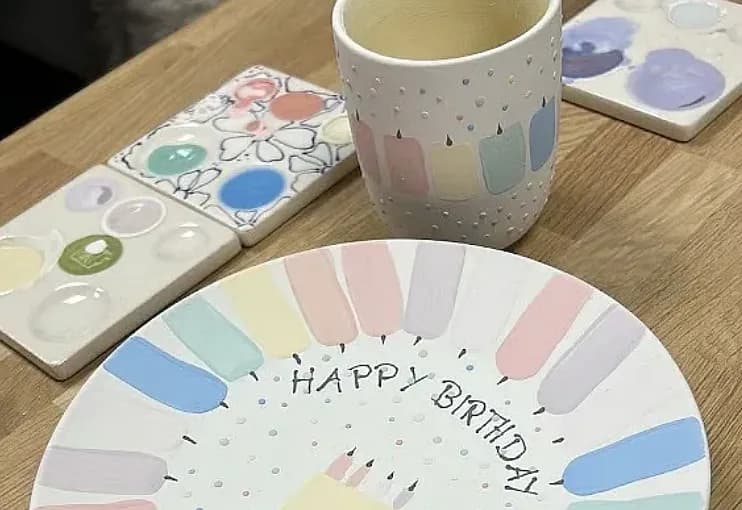 Kindergeburtstag -Keramik selbst bemalen-